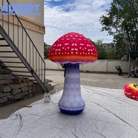 Meilleures ventes : Accessoires de fête, champignons rouges gonflables, décorations publicitaires en forme de grand ballon champignon gonflable