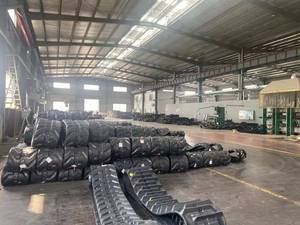 Небольшая гусеничная система гусеницы <span class=keywords><strong>kubota</strong></span> со звездочкой треугольный гусеничный трактор 150x60x45 бульдозер резиновый - Product Image 3