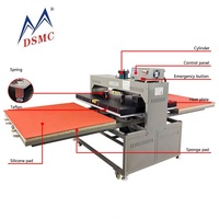 Máquina de Prensa de Calor Hidráulica Semiautomática Industrial DSMC Nueva de 80x100cm con Placa para Producción de Camisetas y Jerseys Grandes