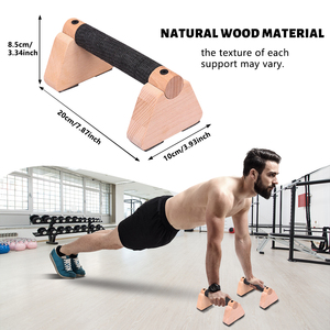 Soportes de Madera Maciza Resistentes KECKTON para Ejercicios en Casa, con Barra de <span class=keywords><strong>Flexiones</strong></span> Cómoda - Product Image 6