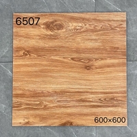 Carrelage en céramique effet bois mat 600x600mm - Carrelage antidérapant pour sol et mur, adapté aux salles de bain, escaliers, extérieur et centres commerciaux