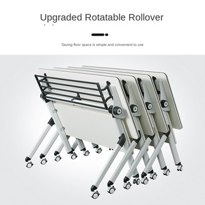 Đa Chức Năng Gấp Lục Giác Đào Tạo Bảng Di Động Bàn Ghế Bàn Kết Hợp Dài Tổ Chức Học Tập Bảng Cho Các Trường Học Sử Dụng - Product Image 4