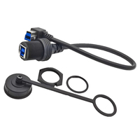 Câble d'extension USB Type B mâle femelle étanche 3.0 Version verrouillage fileté montage sur panneau 3A tresse de charge rapide câble d'imprimante en PVC