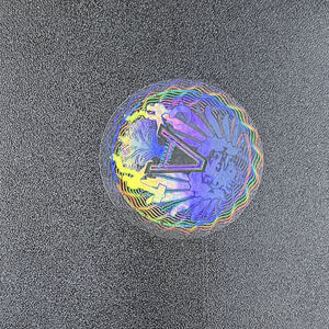 Autocollant hologramme transparent personnalisé Etiquette holographique en matériau transparent Etiquette ronde d'emballage auto-adhésive - Product Image 3