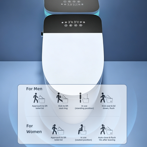 Inodoro Inteligente Electrónico de Alta Gama con Sanitización UVC, Secador de Aire Caliente y Bidé Inteligente <span class=keywords><strong>para</strong></span> Renovación de Baños en Resorts - Product Image 6