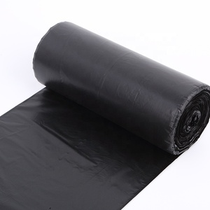 HC Hot Selling Black <b>Heat</b>-Sealed Flat Trash Bag on Roll Custom Logo Break Point Recycling Garbage Bag - Product Image 1