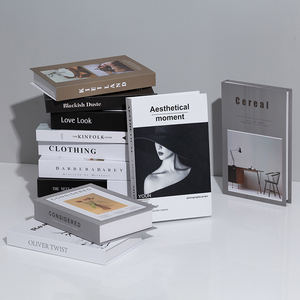 Caja de libro de modelo de libro de referencia para fotografía y decoración de alojamientos, de diseño sencillo y creativo, con encuadernación perfecta, tapa dura y cartón estampado en caliente - Product Image 3