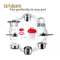 Hot Sell Écologique Nouveau Design Silicone Oeuf Chaudière Micro-ondes Rapide Silicone Mini Cuiseur À Oeufs
