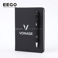 Agenda classique personnalisé avec logo, 100 pages intérieures, planificateur budgétaire rechargeable, carnet intelligent en cuir pour entreprise avec porte-stylo