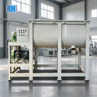 Mélangeur à ruban horizontal en acier au carbone 500L 1000L pour un mélange uniforme de poudre, de mortier et de matériaux de construction