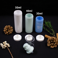 En gros Personnaliser 30ML 40ML 50ML Blanc Dégradé Bleu Airless Bouteille avec Golden Pompe et Argent Pompe