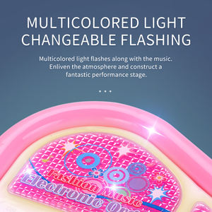 Ensemble <span class=keywords><strong>de</strong></span> jouets musicaux pour enfants, mini microphone en plastique, clavier musical, piano électronique, 8 touches, jouets <span class=keywords><strong>de</strong></span> piano pour apprendre la <span class=keywords><strong>musique</strong></span> - Product Image 4