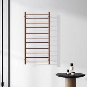 Radiatore Elettrico Scaldasalviette Kamalu con Finitura Oro Rosa - Product Image 1