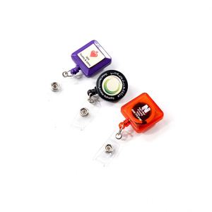 Cheap Price High Quality New Product square Shape Nurse Funny Medical Badge Reel Retractable - Product Image 1