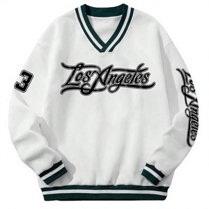 เสื้อสเวตเตอร์คอวีผู้ชาย ลายการ์ตูน ทรงหลวม สกรีนโลโก้ตามสั่ง ระบายอากาศได้ดี เนื้อผ้าถัก สำหรับเล่นกีฬา เทคโนโลยีการซักแบบพิเศษ จากโรงงานโดยตรง - Product Image 2