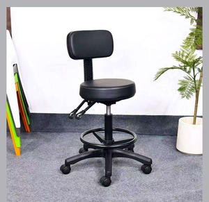 <span class=keywords><strong>Chaise</strong></span> pivotante pneumatique moderne de haute qualité avec siège en cuir à pédale fixe pour salon de beauté, salon de coiffure, bureau, laboratoire médical - Product Image 4
