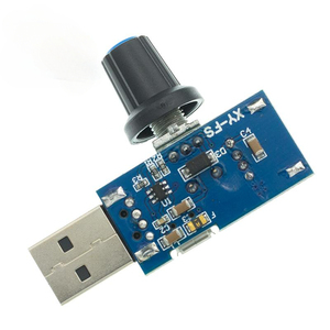 Mini USB FAN đốc điều khiển tốc độ gió điều chỉnh âm lượng không khí làm mát câm đa chức năng quạt tốc độ mô-đun chuyển đổi - Product Image 5
