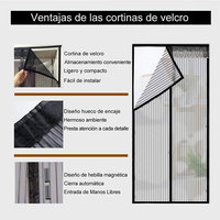 Moustiquaire magnétique durable pour porte, résistante aux insectes, en fibre de verre, idéale pour hôtels, adaptée aux animaux domestiques, facile à installer, anti-moustiques