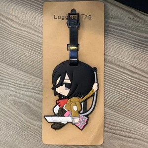 Etiqueta de Equipaje de PVC Suave de Alta Calidad con Diseño de Anime AOT Titan <span class=keywords><strong>Shingeki</strong></span>, 4 Colores, para Decoración de Mochilas y Maletas - Product Image 2