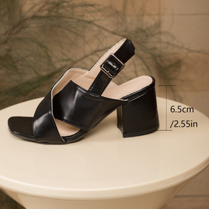 2607 Nouveauté 2026 Sandales élégantes et sexy à talons hauts pour femmes, 4 couleurs, avec boucle de ceinture en PU, grandes tailles 35-43, vente directe usine - Product Image 6