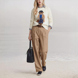 Maglione da <span class=keywords><strong>Donna</strong></span> in Lana Ricamato - Manica Lunga con Motivo a Orso Casual di Alta Qualità Morbido Maglione Lavorato a Maglia - Product Image 4