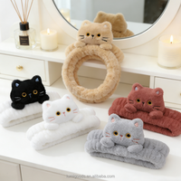 Bandeaux personnalisables LUMI en tissu polaire corail coloré et élégant, écologiques et durables, pour le SPA et le yoga
