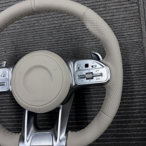 Volant en cuir <span class=keywords><strong>Mercedes</strong></span> pour Classe C/Classe E/<span class=keywords><strong>GLC</strong></span>/GLE/GLB/CLA/C200/E300 260 – Nouvelle conversion et mise à niveau - Product Image 5