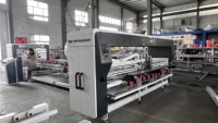 Máquina Plegadora y Encoladora de Velocidad Ajustable con Estándar CE QZD, Máquina Formadora de Cajas de Cartón Corrugado, Máquina Encoladora de Cartón