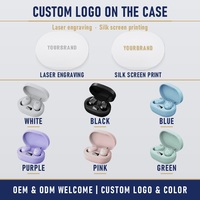 Écouteurs sans fil Bluetooth TWS Sunelan, casque audio avec réduction de bruit, écran LED, chipset JL, logo personnalisé, vente en gros