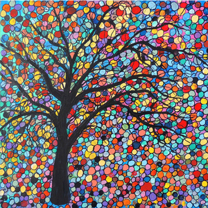 Tùy chỉnh kích thước và thiết kế nghệ thuật khảm tường gạch thủy tinh khảm nghệ thuật bức tranh tường gạch hoa cây khảm - Product Image 2