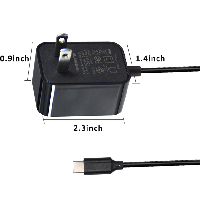 US Plug Ac/Dc 12V 1A Universal Type C Wall Charger Plug Usb Type C Power Adapter