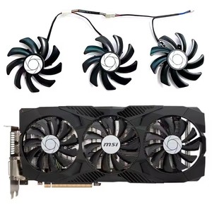 Nuevo ventilador GPU 4PIN 85MM PLD09210S12HH accesorio de repuesto para <span class=keywords><strong>MSI</strong></span> <span class=keywords><strong>GeForce</strong></span> GTX 1060 1070 1070Ti <span class=keywords><strong>1080</strong></span> DUKE 1080Ti tarjeta gráfica - Product Image 1
