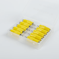 Nouvelle Abreuvoir Automatique en Acier Inoxydable pour Volailles, Type Tuyau Carré, pour Ferme Avicole, à 360 Degrés, Débit d'Eau 50-120 ml/min, Jaune