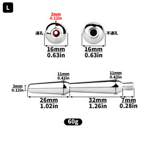 Metall Pferd Eye Stick BDSM Harnröhre männliche Keuschheit Gerät Edelstahl männlich BDSM Paar Training alternative Sexspielzeug Großhandel - Product Image 2