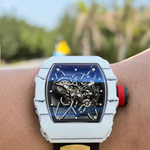 2026 New Luxury White Carbon Fiber 3501 Top-quality <b>Skeletonized</b> Tourbillon <b>Automatic</b> Mechanical Men's <b>Watch</b> - Product Image 2