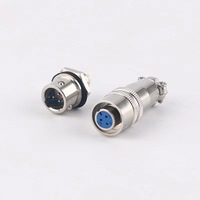 Prise d'air rapide circulaire 8mm mâle femelle XS8 9 10 prise d'aviation 3A 250V 2 3 4 broches BNC MCX Type pour avion à micro-ondes