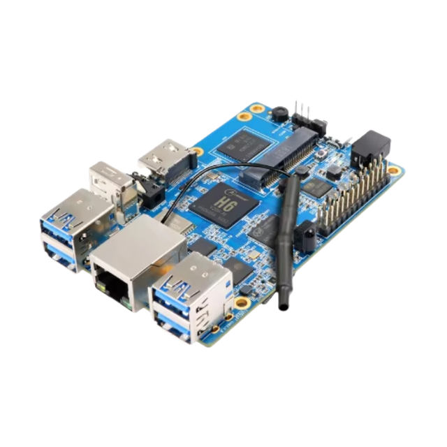 Orange Pi 3 H6 2GB + 8GB EMMC Flash Gigabyte Ethernet Port AP6256 WIFI BT5.0 4*USB3.0 Support Android 7.0 Development Board
