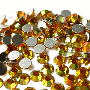 Premium Golden Flatback Glass Rhinestones for <strong>Crafts</strong> Intense Sparkle Crystal <strong>Gems</strong> for Nails, Clothes, Makeup &amp; DIY Art - Product Image 1