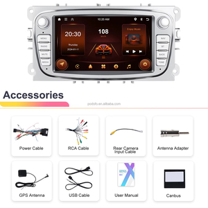 วิทยุติดรถยนต์ Podofo 2+64G 7 นิ้ว ระบบ Android รองรับ CarPlay/Android Auto/GPS/WiFi/RDS สำหรับรถยนต์ Ford/Focus/S-Max/Mondeo/Galaxy/Kuga - Product Image 6
