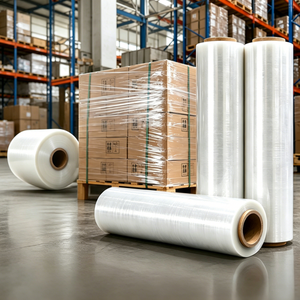 Pellicola Estensibile Industriale YISHI in <span class=keywords><strong>Rotoli</strong></span> Jumbo da 50kg per Imballaggio in Magazzino, Protezione Pallet in LLDPE per Stoccaggio - Product Image 2