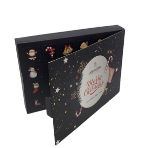 Boîte cadeau en papier <span class=keywords><strong>de</strong></span> <span class=keywords><strong>Noël</strong></span>, boîte <span class=keywords><strong>de</strong></span> calendrier <span class=keywords><strong>de</strong></span> l'avent pour l'emballage <span class=keywords><strong>de</strong></span> biscuits et <span class=keywords><strong>de</strong></span> <span class=keywords><strong>chocolats</strong></span> - Product Image 1