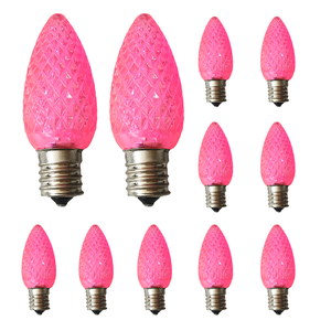 C9 Giáng Sinh Ánh Sáng Bóng Đèn 110V 0.8W E17 Cơ Sở <span class=keywords><strong>LED</strong></span> Bóng Đèn Giáng Sinh Trang Trí Chuỗi Thay Thế Bóng Đèn - Product Image 6