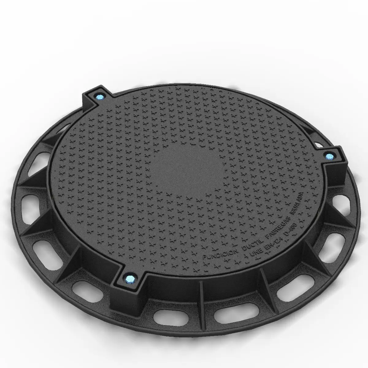 Cast Iron Manhole Cover Gully Sewer Drain Cover Flooring Grating Round Paving Sewer Manhole Cover