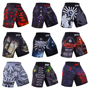 Ropa <span class=keywords><strong>de</strong></span> Boxeo <span class=keywords><strong>de</strong></span> Secado Rápido, Pantalones Cortos <span class=keywords><strong>de</strong></span> <span class=keywords><strong>Muay</strong></span> Thai, Pantalones Cortos Ajustados para Hombre, Ropa Deportiva Activa <span class=keywords><strong>de</strong></span> MMA - Product Image 3