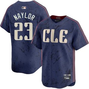 Josh Naylor de los Cleveland Guardians # Camiseta de Béisbol Juvenil Navy City Connect 23 para Niños de 4 a 20 Años, Absorbe la Humedad - Product Image 1