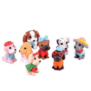 weij fashion dog keychain pendant accessories cartoon plastic decorative items micro-landscape diy handicrafts