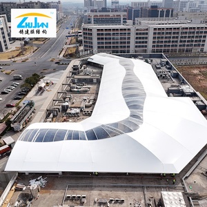 Personnalisé 2025 nouvelle structure de membrane de stationnement de voiture extérieure couverture de pare-soleil étanche pour hôtels et écoles - Product Image 6