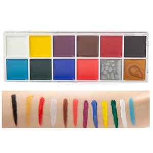Professional Face <b>Paint</b> Palette With 12 Vibrant Colors For Body Art And Makeup Application - Product Image 2