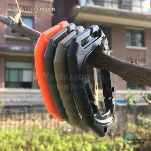 ตัวล็อคแบบ D-Ring อเนกประสงค์ น้ำหนักเบา ผลิตจากพลาสติกแบบสปริง  คาราไบเนอร์แบบคลาสสิกสำหรับสายรัด Molle - Product Image 3
