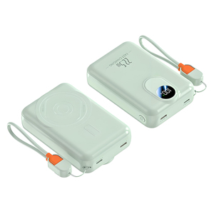 Power Bank Magnetico Wireless Portatile ad Alta Capacità 20000mAh, Caricatore PD20w a Ricarica Rapida con Cavo Integrato e Cordino <span class=keywords><strong>per</strong></span> <span class=keywords><strong>Smartphone</strong></span> - Product Image 5